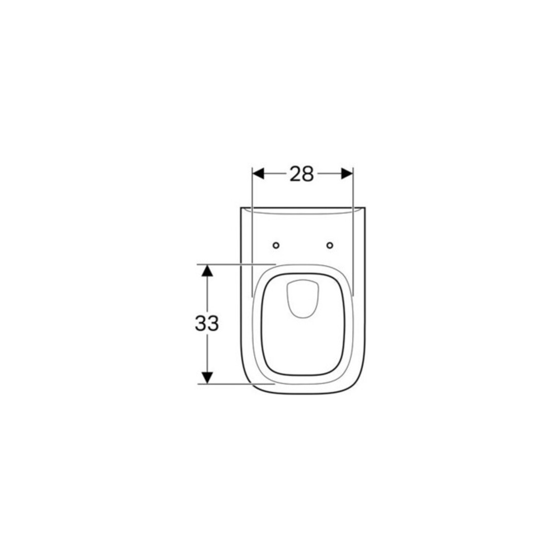 Geberit WC suspendu, chasse profonde Renova Plan 6/5 l, blanc KeraTect