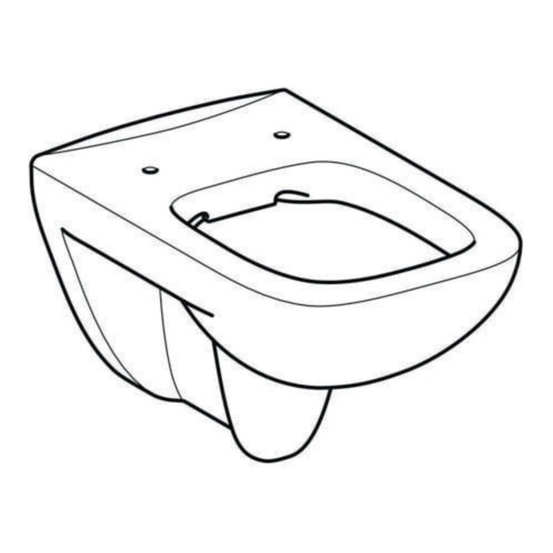 Geberit WC suspendu, chasse profonde Renova Plan 6/5 l, sans rebord, blanc