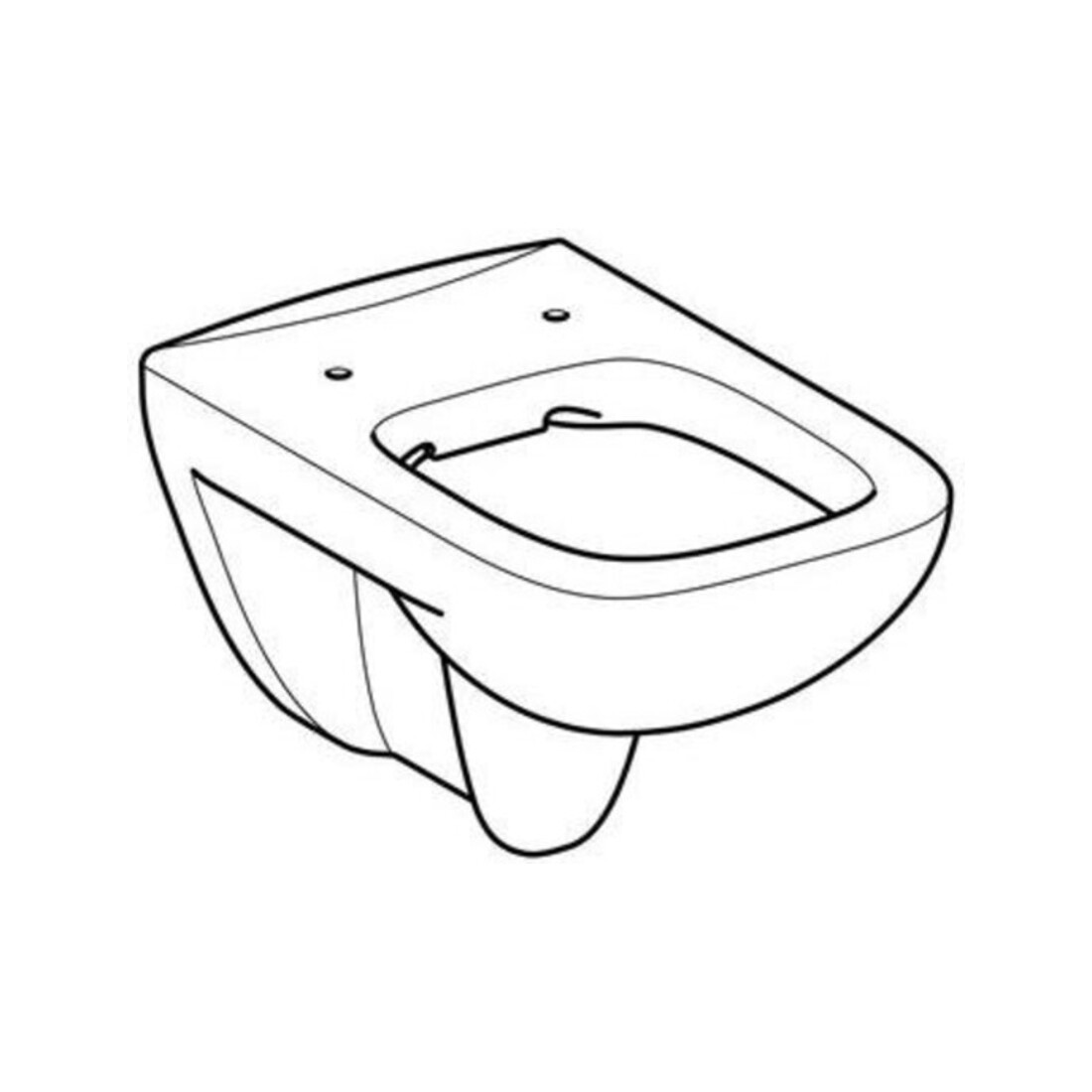 Geberit WC suspendu, chasse profonde Renova Plan 6/5 l, sans rebord, blanc