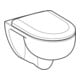 Geberit WC suspendu, chasse profonde Renova Set avec siège WC, TurboFlush, blanc