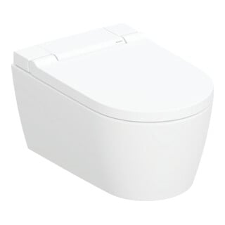 Geberit WC suspendu, cuvette à chasse profonde AquaClean Sela blanc mat, ensemble complet