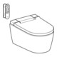 Geberit WC suspendu, cuvette à chasse profonde AquaClean Sela blanc mat, ensemble complet-2