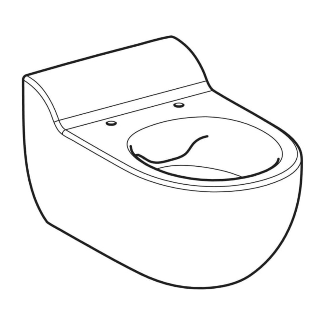 Geberit WC suspendu, cuvette à chasse profonde Bambini blanc KeraTect, pour siège WC