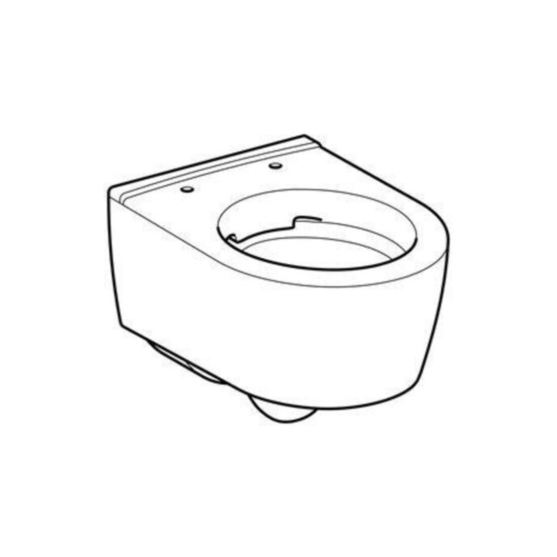 Geberit WC suspendu, cuvette à chasse profonde iCon 35,5x49cm, vrk A, fermé, sans bride, blanc