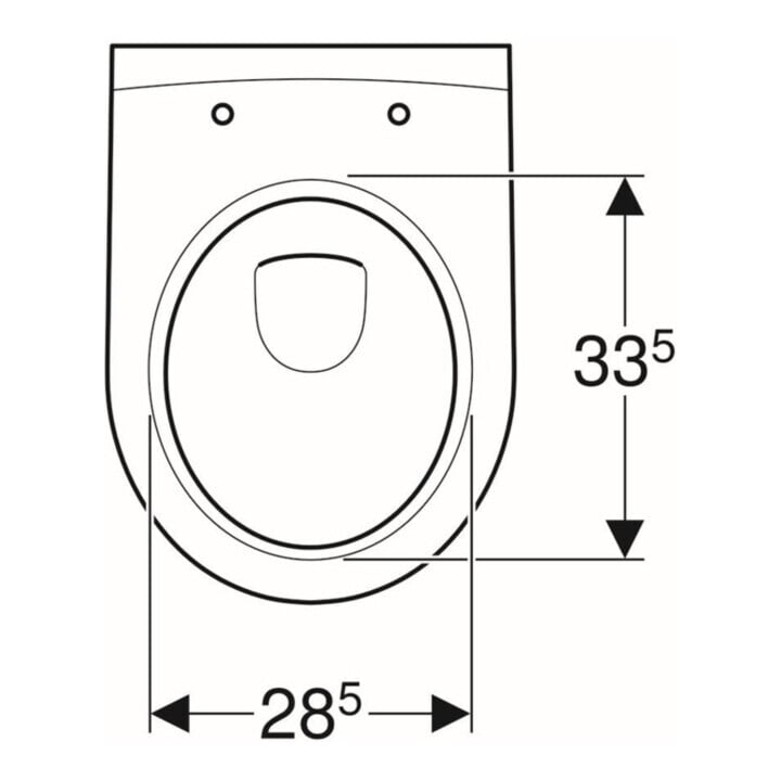 Geberit WC suspendu, cuvette à chasse profonde iCon 35,5x49cm, vrk A, fermé, sans bride, blanc