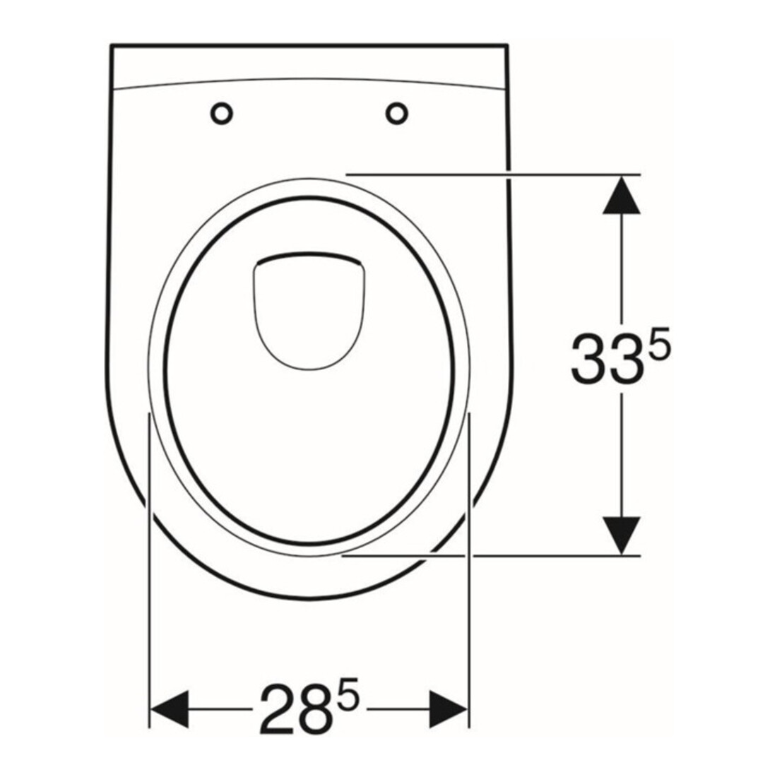 Geberit WC suspendu, cuvette à chasse profonde iCon 35,5x49cm, vrk A, fermé, sans bride, blanc