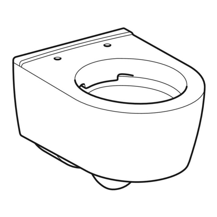 Geberit WC suspendu, cuvette à chasse profonde iCon 35,5x49cm, vrk A, ges, rimf, blanc, K-Tect
