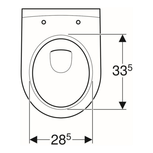 Geberit WC suspendu, cuvette à chasse profonde iCon 35,5x49cm, vrk A, ges, rimf, blanc, K-Tect