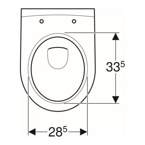 Geberit WC suspendu, cuvette à chasse profonde iCon 35,5x49cm, vrk A, ges, rimf, blanc, K-Tect