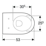 Geberit WC suspendu, cuvette à chasse profonde iCon 35,5x53 cm, forme fermée, blanc-2