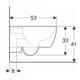 Geberit WC suspendu, cuvette à chasse profonde iCon 35,5x53 cm, forme fermée, blanc