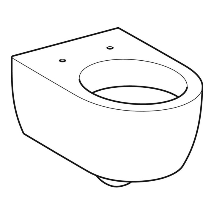 Geberit WC suspendu, cuvette à chasse profonde iCon 35,5x53 cm, forme fermée, blanc