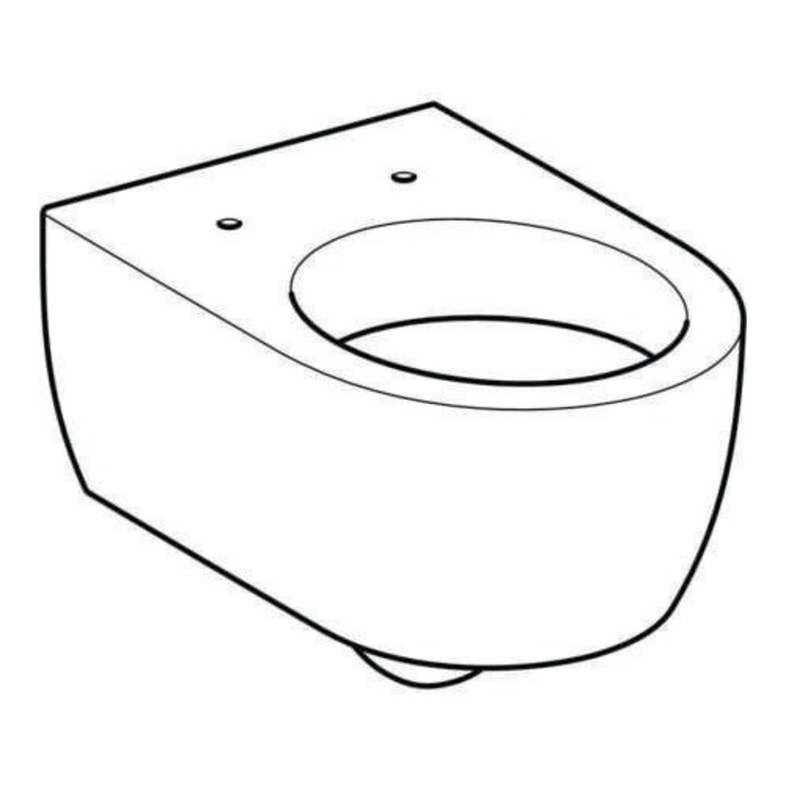 Geberit WC suspendu, cuvette à chasse profonde iCon 35,5x53 cm, forme fermée, blanc
