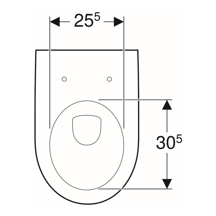 Geberit WC suspendu, cuvette à chasse profonde iCon 35,5x53 cm, forme fermée, blanc