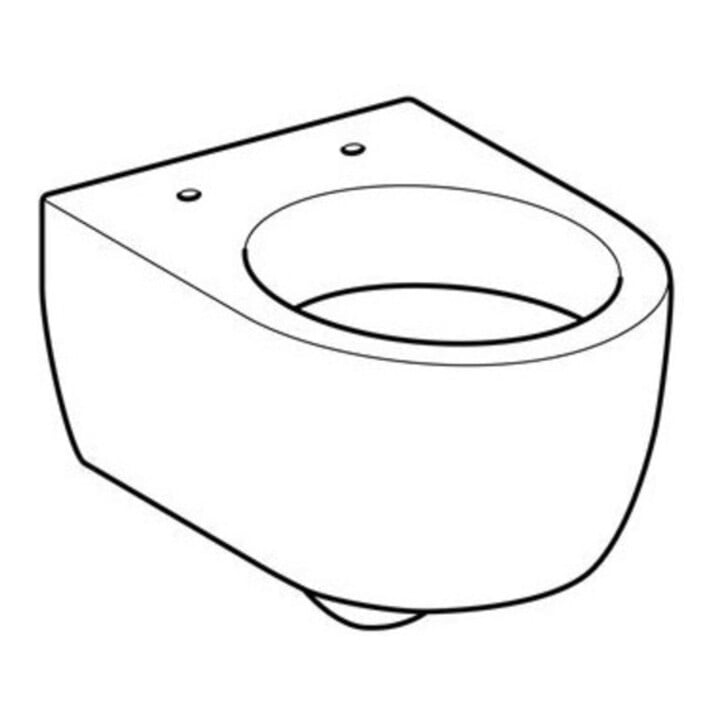 Geberit WC suspendu, cuvette à chasse profonde iCon 35x49cm, vrk A, abattant fermé, blanc K-Tect