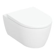 Geberit WC suspendu, cuvette à chasse profonde iCon 36x53 cm, blanc, sans rebord, avec siège, K-Tect