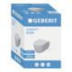 Geberit WC suspendu, cuvette à chasse profonde iCon 36x53 cm, fermée, sans rebord, avec siège, blanc