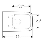 Geberit WC suspendu, cuvette à chasse profonde iCon Square 35x54 cm, abattant fermé, sans rebord, blanc K-Tect-2