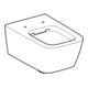 Geberit WC suspendu, cuvette à chasse profonde iCon Square 35x54 cm, abattant fermé, sans rebord, blanc K-Tect