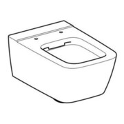 Geberit WC suspendu, cuvette à chasse profonde iCon Square 35x54 cm, abattant fermé, sans rebord, blanc K-Tect-4
