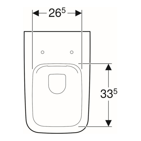 Geberit WC suspendu, cuvette à chasse profonde iCon Square 35x54 cm, abattant fermé, sans rebord, blanc K-Tect