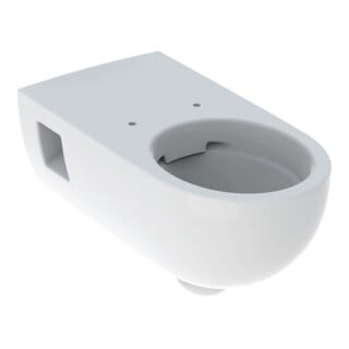 Geberit WC suspendu, cuvette à chasse profonde Renova Comfort blanc, 5/6 l, forme partiellement fermée, sans rebord