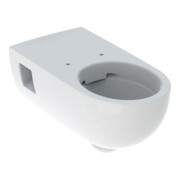 Geberit WC suspendu, cuvette à chasse profonde Renova Comfort blanc, 5/6 l, forme partiellement fermée, sans rebord