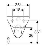 Geberit WC suspendu, cuvette à chasse profonde Renova Comfort blanc, 6 l, projection prolongée-2