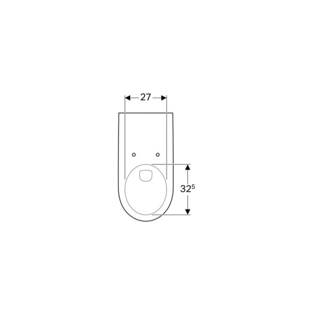 Geberit WC suspendu, cuvette à chasse profonde Renova Comfort blanc, 6 l, projection prolongée