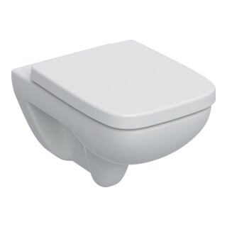 Geberit WC suspendu, cuvette à chasse profonde Renova Plan 6/5 l, avec abattant, blanc
