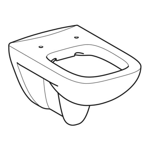 Geberit WC suspendu, cuvette à chasse profonde Renova Plan 6/5 l, sans bride, blanc KeraTect