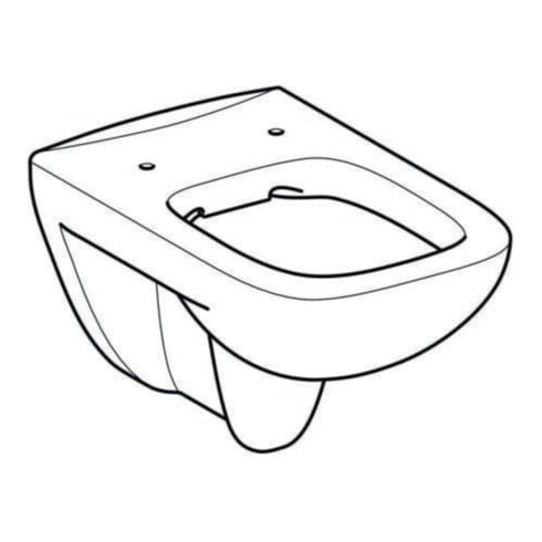 Geberit WC suspendu, cuvette à chasse profonde Renova Plan 6/5 l, sans bride, blanc KeraTect