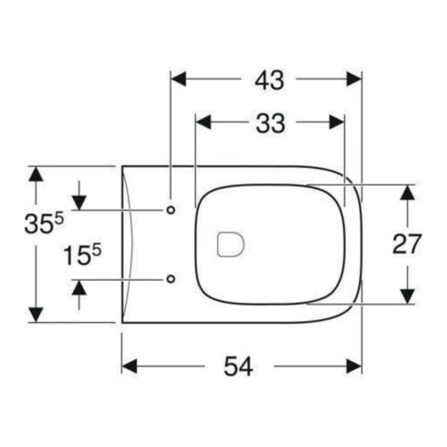 Geberit WC suspendu, cuvette à chasse profonde Renova Plan 6/5 l, sans bride, blanc KeraTect