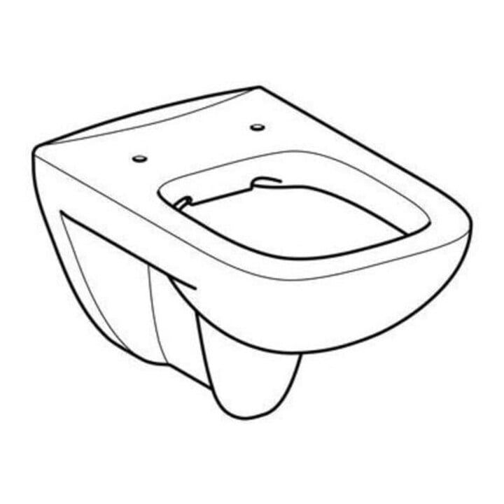 Geberit WC suspendu, cuvette à chasse profonde Renova Plan 6/5 l, sans bride, blanc KeraTect