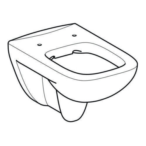 Geberit WC suspendu, cuvette à chasse profonde Renova Plan 6/5 l, sans bride, blanc KeraTect