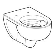 Geberit WC suspendu, cuvette à chasse profonde Renova TurboFlush, blanc KeraTect-2