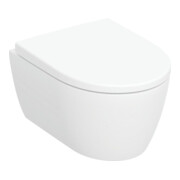 Geberit WC suspendu, cuvette à chasse profonde Set iCon 36x49cm, vrk A, ge F., sans rebord, avec siège, blanc