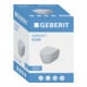 Geberit WC suspendu, cuvette à chasse profonde Set iCon 36x49cm, vrk A, ge F., sans rebord, avec siège, blanc