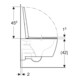 Geberit WC suspendu, cuvette à chasse profonde Set iCon 36x53cm, blanc, sans bride, avec abattant, blanc mat-4