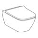 Geberit WC suspendu, cuvette à chasse profonde Smyle Square fermée, sans bride, avec siège, abattant à recouvrement, blanc-4