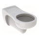 Geberit WC suspendu, cuvette à chasse profonde Vitalis blanc, 6 l, projection rallongée-1
