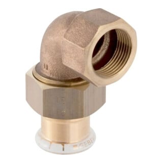 Geberit Winkelverchraubung Mapress 15mmxRp 1/2, Cu, 90G, flachd., m IG, RG