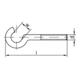 Gebogener Schraubhaken Typ 11E mit metrischem Gewinde-1