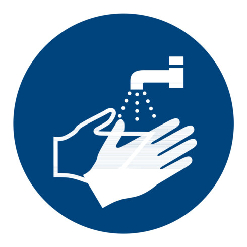 Gebotszeichen Hände waschen, Typ: 02200