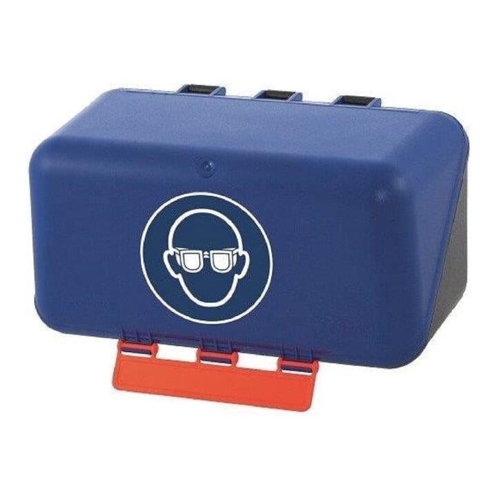 GEBRA Aufb.Box SECU Mini Standa rd, für Augenschutz, blau