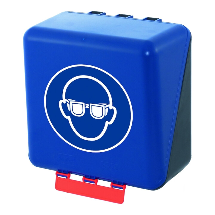 GEBRA Boîte de montage SECU Midi Standard, pour protection oculaire, bleu