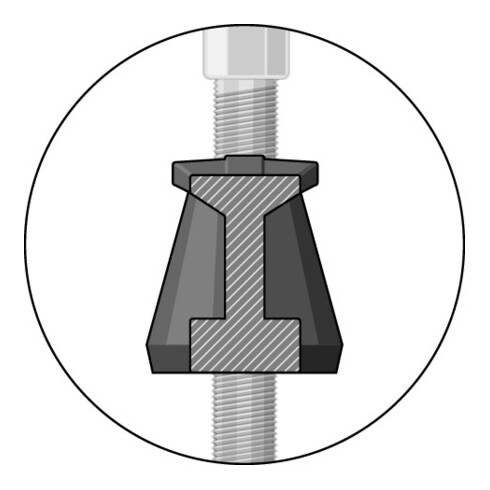 Gedore Universal-Abzieher HIGH POWER, 2-armig, mit Hakenbremse