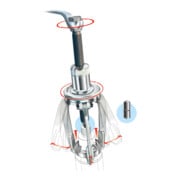 Gedore 1.09/2 Estrattore TWIST+PULL a 3 bracci con bloccaggio rotante 80x250 mm-5