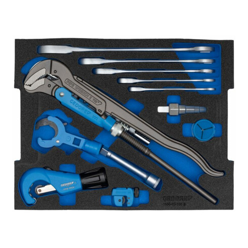 Gedore 1100-03 L-BOXX 136 mit Sortiment Sanitär 44-teilig