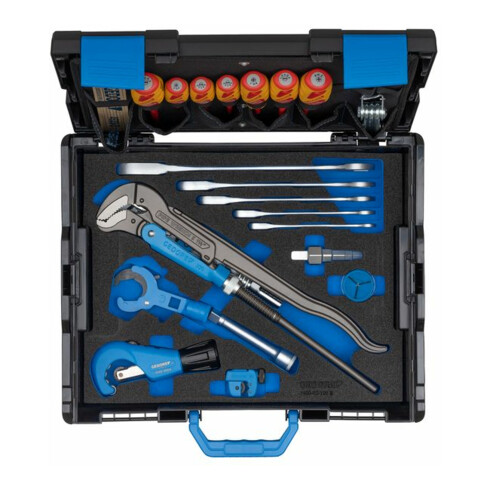 Gedore 1100-03 L-BOXX 136 mit Sortiment Sanitär 44-teilig